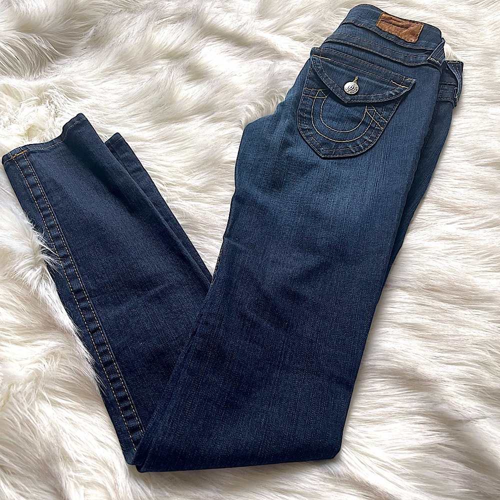 Dark Indigo Skinny True Religion Jeans